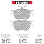 Ferodo - Kit pastiglie freno (FCP5356) - Seat Leon IV 1.4 TSI e-Hybrid (204 Hp) - Rear - Ravasicorse