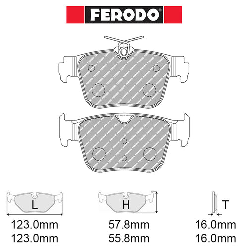 Ferodo - Kit pastiglie freno (FCP5357) - Volkswagen Golf VIII 2.0 GTI 180-221 kw - Rear - Ravasicorse