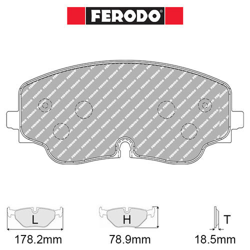 Ferodo - Kit pastiglie freno (FCP5358) - Volkswagen Golf VIII 2.0 GTI 180-221 kw - Front - Ravasicorse