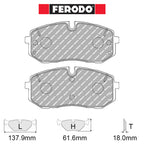 Ferodo - Kit pastiglie freno (FCP5508) - Hyundai i20 N 1.6 Turbo 204 HP (2021-) - Front - Ravasicorse