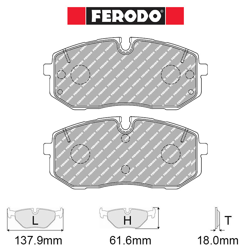 Ferodo - Kit pastiglie freno (FCP5508) - Hyundai i20 N 1.6 Turbo 204 HP (2021-) - Front - Ravasicorse