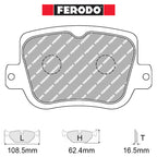 Ferodo - Kit pastiglie freno (FCP5526) - Alpine A110 1.8 Turbo 185-221 kw - Rear - Ravasicorse