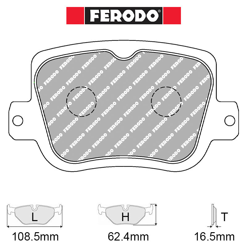 Ferodo - Kit pastiglie freno (FCP5526) - Alpine A110 1.8 Turbo 185-221 kw - Rear - Ravasicorse