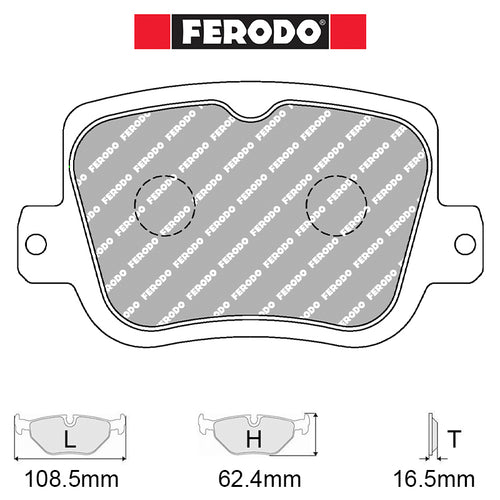 Ferodo - Kit pastiglie freno (FCP5526) - Alpine A110 1.8 Turbo 185-221 kw - Rear - Ravasicorse
