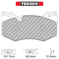 Ferodo - Kit pastiglie freno (FCP5536) - Ravasicorse