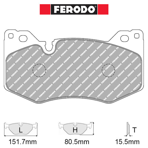 Ferodo - Kit pastiglie freno (FCP5536) - Ravasicorse