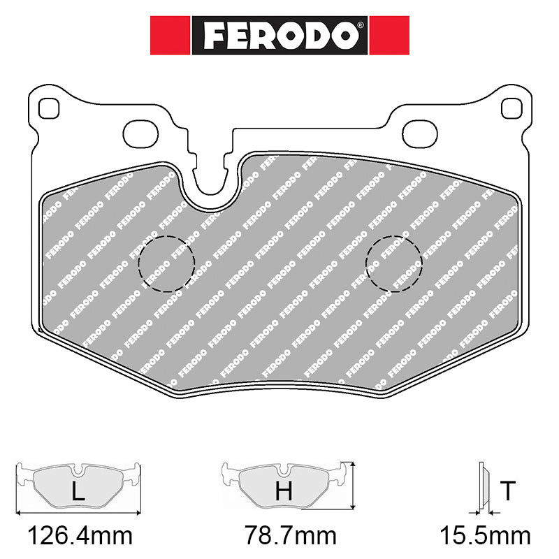 Ferodo - Kit pastiglie freno (FCP5537) - Ravasicorse