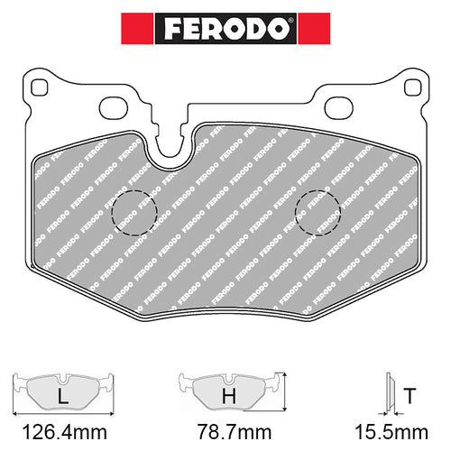 Ferodo - Kit pastiglie freno (FCP5537) - Ravasicorse