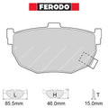 Ferodo - Kit pastiglie freno (FCP638) - Ravasicorse