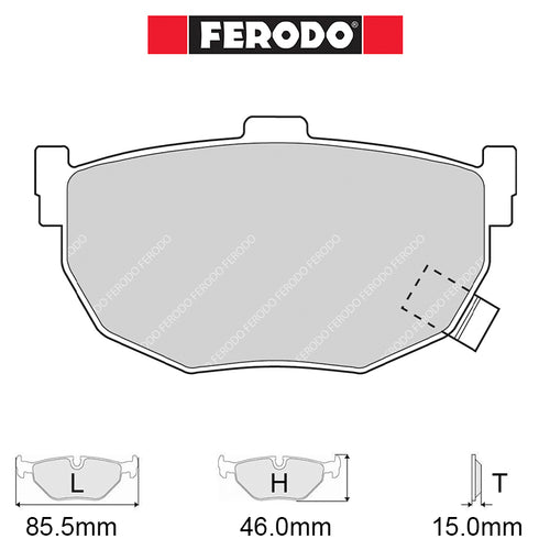 Ferodo - Kit pastiglie freno (FCP638) - Ravasicorse