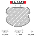 Ferodo - Kit pastiglie freno (FRP3094) - Ravasicorse