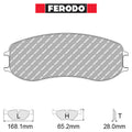Ferodo - Kit pastiglie freno (FRP3151) - Ravasicorse