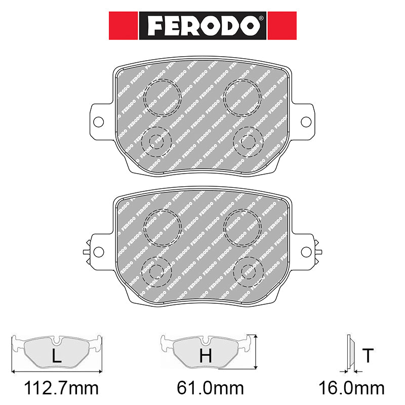 Ferodo - Kit pastiglie freno (FRP3162) - Tesla Model 3 sport package - Rear - Ravasicorse