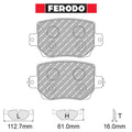Ferodo - Kit pastiglie freno (FRP3162) - Tesla Model 3 sport package - Rear - Ravasicorse