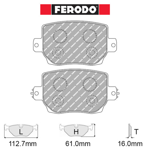 Ferodo - Kit pastiglie freno (FRP3162) - Tesla Model 3 sport package - Rear - Ravasicorse
