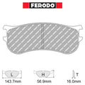 Ferodo - Kit pastiglie freno (FRP3163) - Ravasicorse