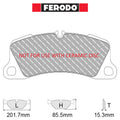 Ferodo - Kit pastiglie freno (FRP3164) - Ravasicorse