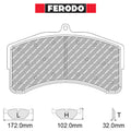 Ferodo - Kit pastiglie freno (FRP3165) - Ravasicorse
