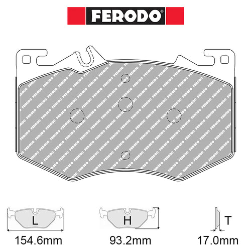 Ferodo - Kit pastiglie freno (FRP3166) - Mercedes Classe A35 AMG 2.0 W177 sport package - Front - Ravasicorse