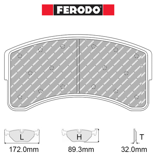 Ferodo - Kit pastiglie freno (FRP3168) - Ravasicorse