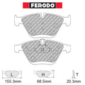 Ferodo - Kit pastiglie freno (FCP4191)