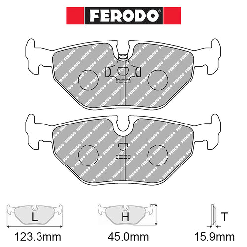 Ferodo - Kit pastiglie freno (FCP578) - BMW M5 (E34) - Rear - Ravasicorse
