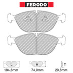 Ferodo - Kit pastiglie freno (FCP1001) - Ravasicorse