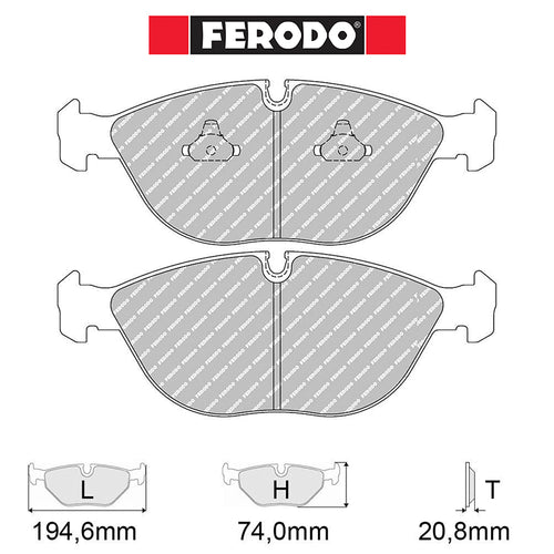 Ferodo - Kit pastiglie freno (FCP1001) - Ravasicorse