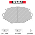 Ferodo - Kit pastiglie freno (FCP1011) - Ravasicorse
