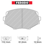 Ferodo - Kit pastiglie freno (FCP1011) - Ravasicorse