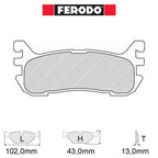 Ferodo - Kit pastiglie freno (FCP1012) - Ravasicorse
