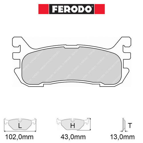 Ferodo - Kit pastiglie freno (FCP1012) - Ravasicorse