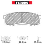 Ferodo - Kit pastiglie freno (FCP1021) - Ravasicorse