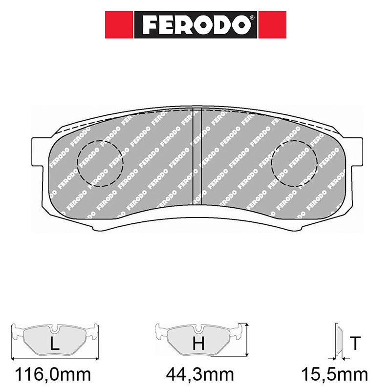 Ferodo - Kit pastiglie freno (FCP1021) - Ravasicorse