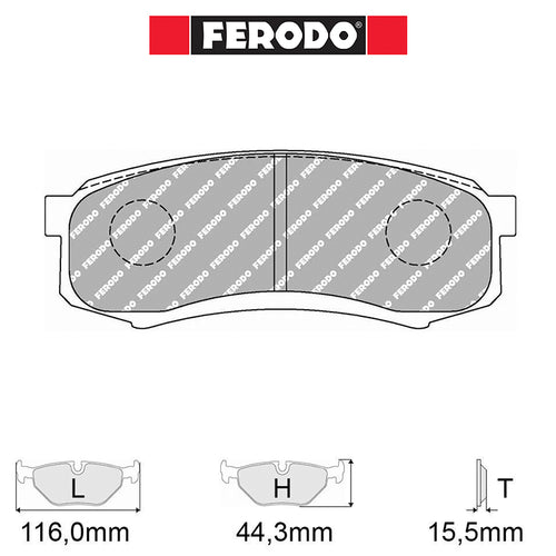 Ferodo - Kit pastiglie freno (FCP1021) - Ravasicorse