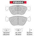 Ferodo - Kit pastiglie freno (FCP1052) - Ravasicorse