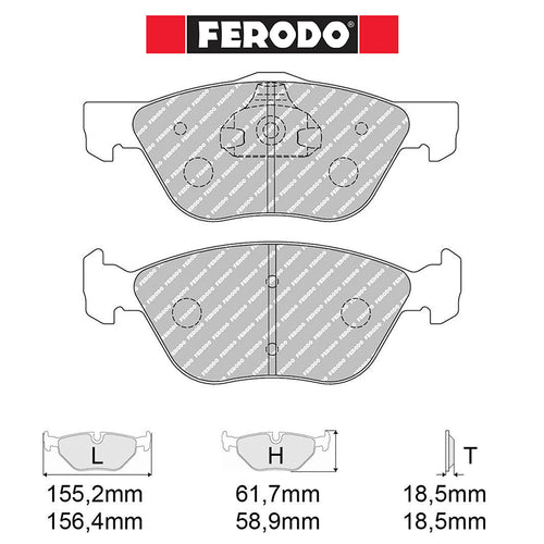 Ferodo - Kit pastiglie freno (FCP1052) - Ravasicorse