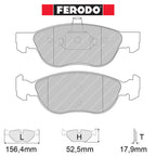 Ferodo - Kit pastiglie freno (FCP1056) - Ravasicorse