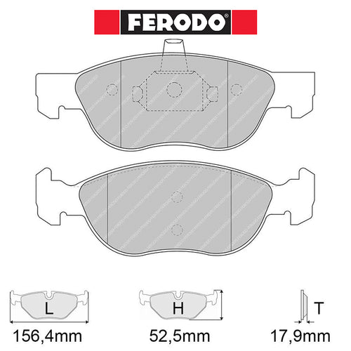 Ferodo - Kit pastiglie freno (FCP1056) - Ravasicorse