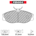 Ferodo - Kit pastiglie freno (FCP1063) - Ravasicorse