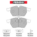 Ferodo - Kit pastiglie freno (FCP1068) - Ravasicorse