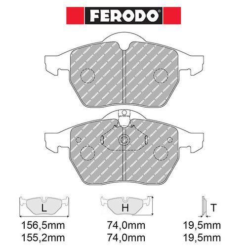 Ferodo - Kit pastiglie freno (FCP1068) - Ravasicorse