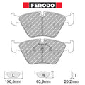 Ferodo - Kit pastiglie freno (FCP1073) - Ravasicorse