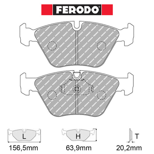 Ferodo - Kit pastiglie freno (FCP1073) - Ravasicorse