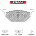 Ferodo - Kit pastiglie freno (FCP1094) - Ravasicorse