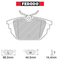 Ferodo - Kit pastiglie freno (FCP1113) - Ravasicorse