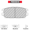 Ferodo - Kit pastiglie freno (FCP1280) - Ravasicorse