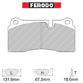 Ferodo - Kit pastiglie freno (FCP1281) - Nissan GT-R (R35) - Rear - Ravasicorse