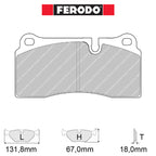 Ferodo - Kit pastiglie freno (FCP1281) - Nissan GT-R (R35) - Rear - Ravasicorse