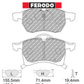 Ferodo - Kit pastiglie freno (FCP1295) - Ravasicorse
